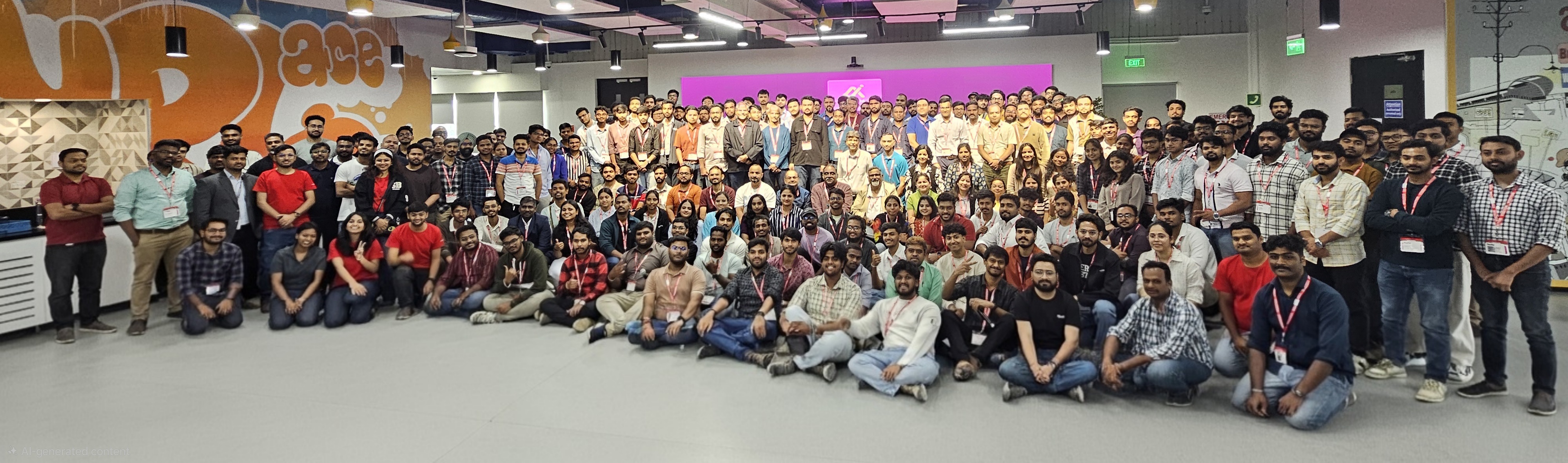 Placeholder photo of attendees at an AI-SEC Community meetup